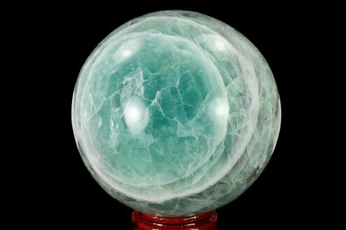 Polished Green Fluorite Sphere - Mexico #153356